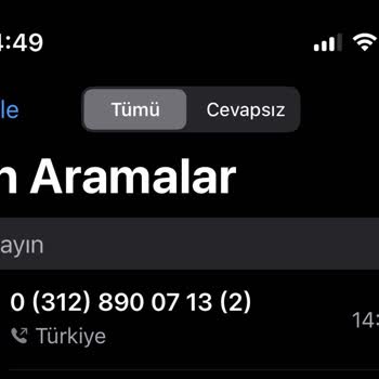 Bilinmeyen Numaradan Gelen Aramalarla İlgili Sorun