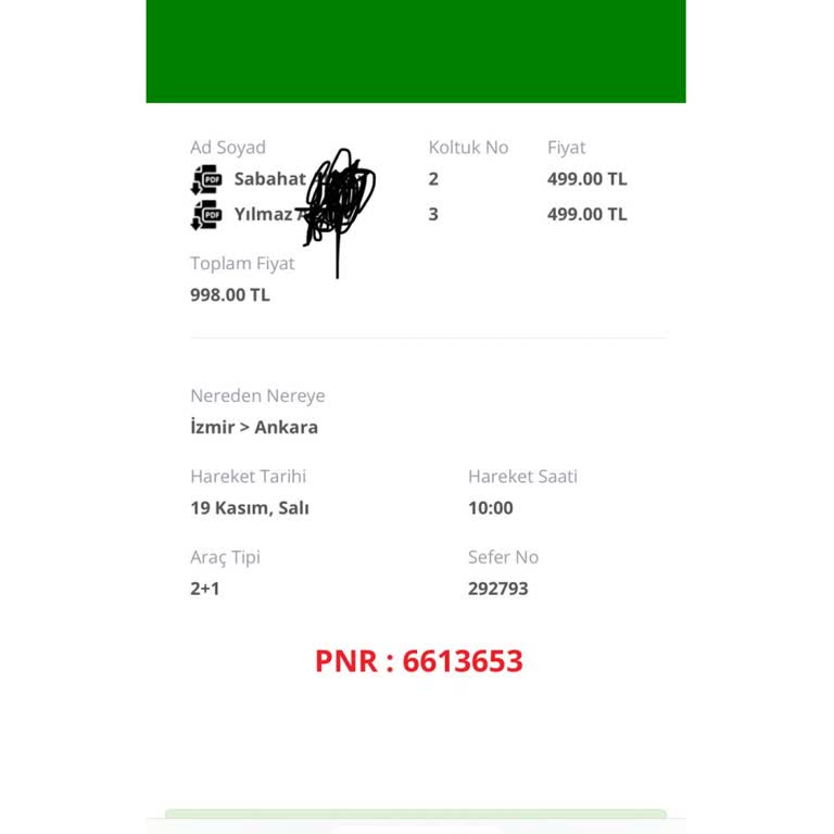 Nilüfer Turizm Bilet İptali Sonrası Para İadesi Yapılmıyor