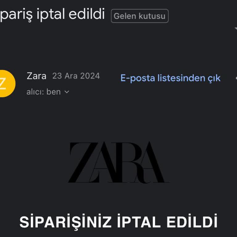 Zara'dan İade Edilmeyen Para Ve İlgisizlik