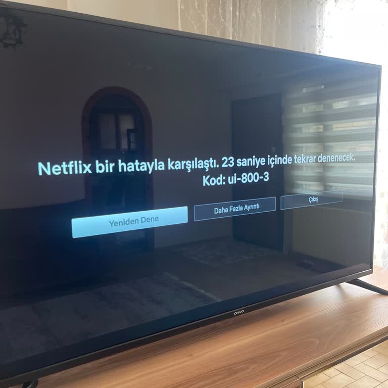 Onvo TV'de Netflix Bağlantı Sorunu