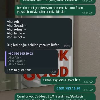 Efsun Çiçekçim Bandırma Yanıltıcılık Mağduriyeti!