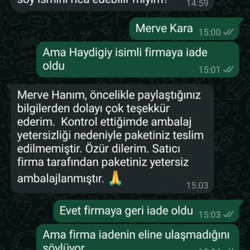 Sipariş İadesinde Bilgilendirme Eksikliği Ve Kargo Hasarı