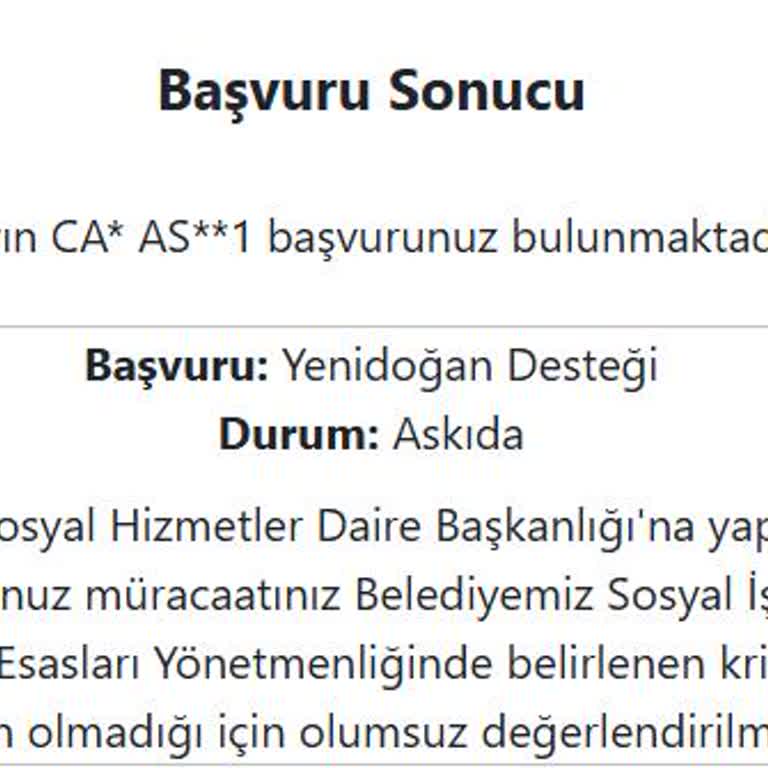 İstanbul Büyükşehir Belediyesi Yeni Doğan Destek Paketinde Adaletsizlik