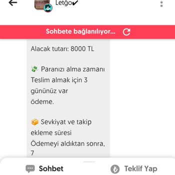 Letgo'da Yanlış Satış Bildirimi Ve Müşteri Hizmetleri Eksikliği