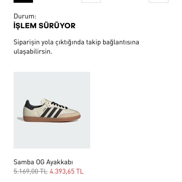 Adidas Siparişimde Teslimat Sorunu