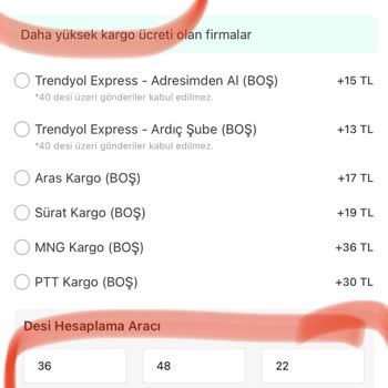 Haksız Kargo Bedeli Kesintisi Ve Yanıltıcı Hesaplama Mağduriyeti