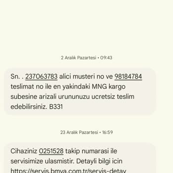Arızalı Ürün Ve Yetersiz Servis Hizmeti