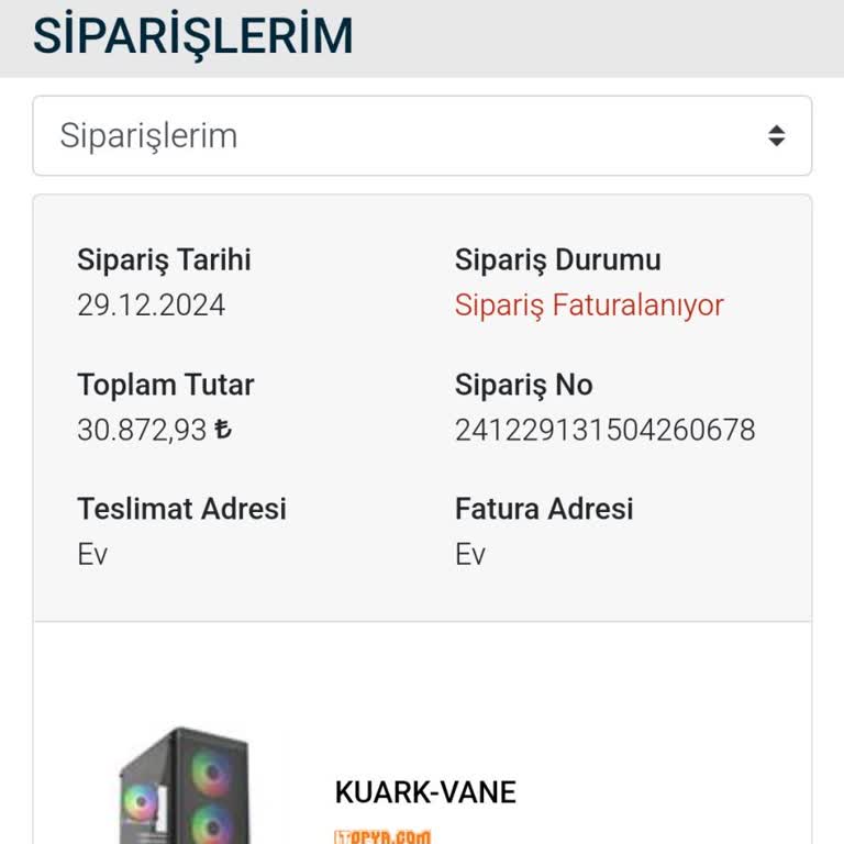İtopya'dan Sipariş Edilen Sistem Hala Kargoya Verilmedi