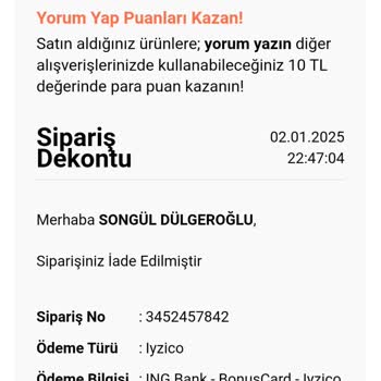 Stanley Termos Sipariş İptali Ve İade Sorunu