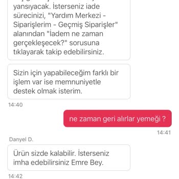 Yanlış Sipariş Ve Eksik İade Sorunu