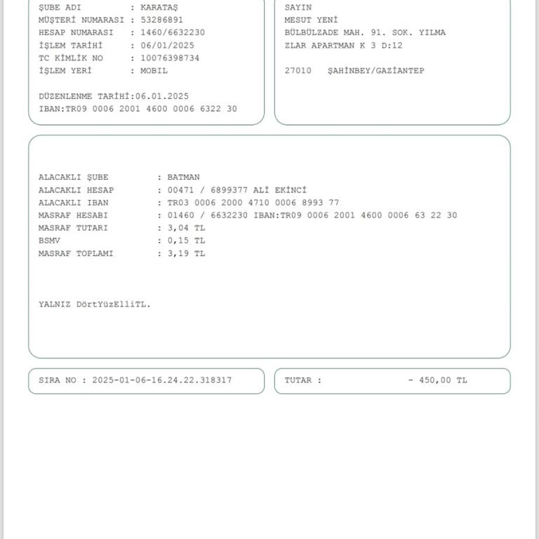 Para Yatırma Ve Çekme Sorunları