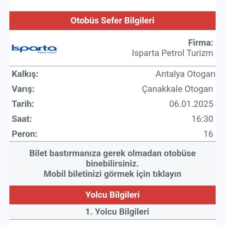 Otobüs Hareket Yeri Bilgilendirmesi Mağduriyeti