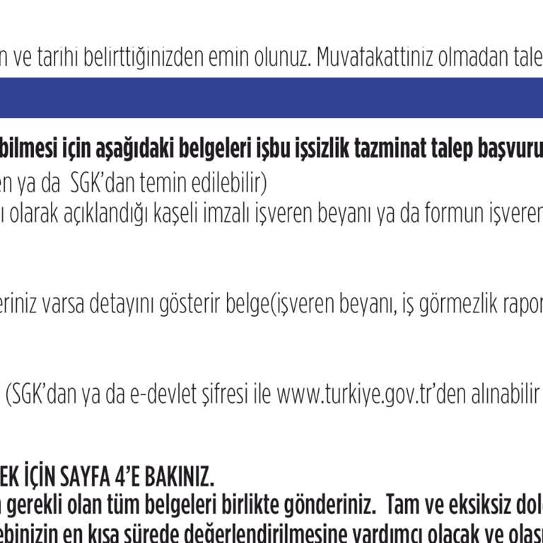 İşsizlik Sigortası Ödemesi İçin Gereksiz Evrak Talebi