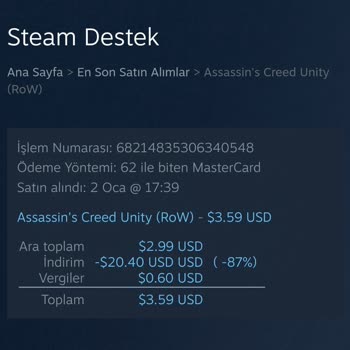 Steam'de Yetkisiz Para Kesintisi Sorunu