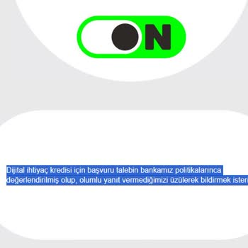 On Dijital Bankacılık Yanıltıcı Faiz Oranı Ve Kredi Başvurusu Sorunu