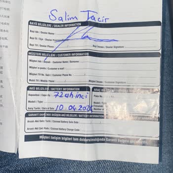 Garanti Kapsamındaki Akü Değişiminde Yaşanan Sorunlar