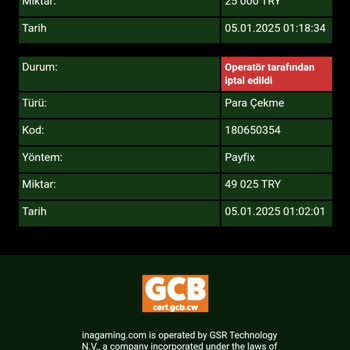 İnagaming Sitesinde Çekim Sorunu Ve Kimlik Bahaneleri