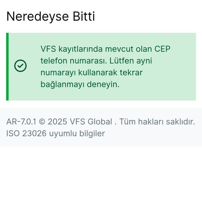 VFS Global Hesap Aktivasyon Sorunu Ve Randevu Bekleme Çilesi