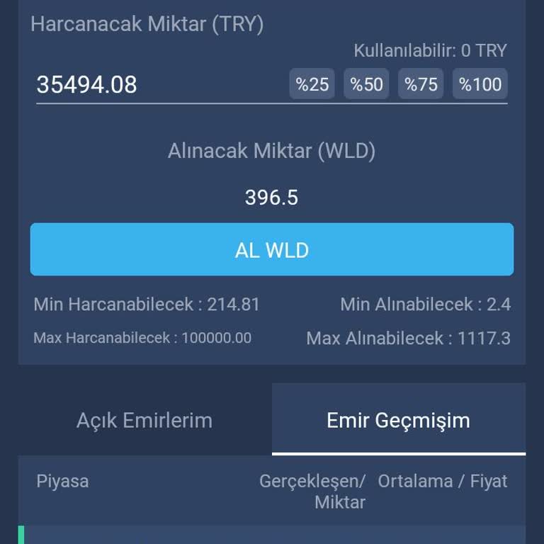 Bitexen'de Wld Coin Kaybı Sorunu