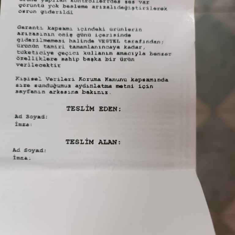 Vestel TV'de Bitmeyen Arıza Çilesi