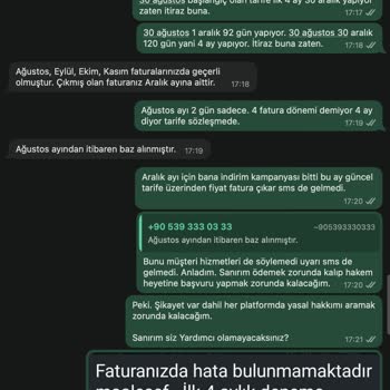 Operatör Değişikliğinde 4 Ay İndirim Diye Yanıltıldım