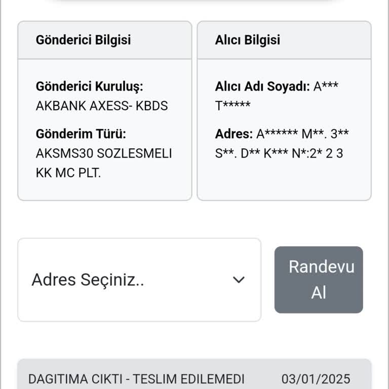 Kredi Kartı Teslimatında Yaşanan Sorunlar Ve İletişim Eksikliği