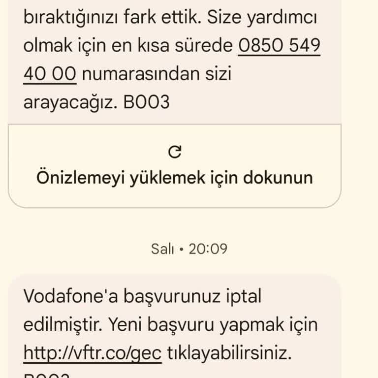 Vodafone Numara Taşıma Sürecinde Yaşanan Mağduriyet