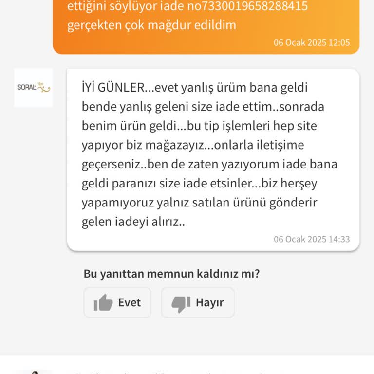 Yanlış Yönlendirilen İadeler Ve İletişimsizlik Sorunu