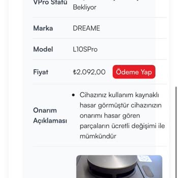 Robot Süpürge Servis Sorunu