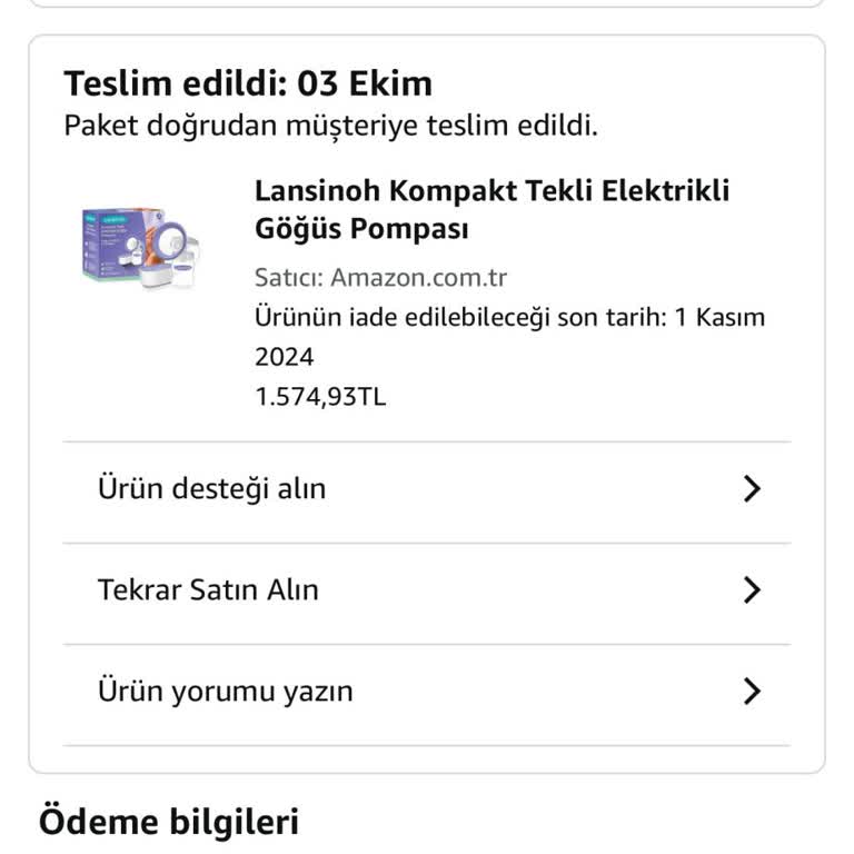 Lansinoh Süt Sağma Makinesi Sürekli Kapanıyor