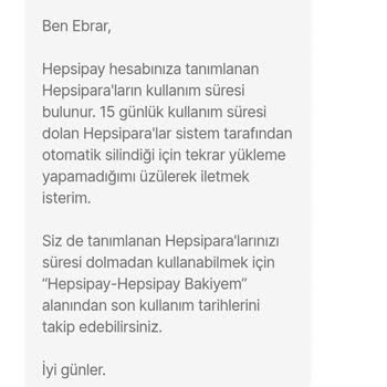 Hepsipay Kampanya Puanlarının Erken Silinmesi Ve Yetersiz Müşteri Hizmeti