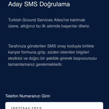 Başvuru Formunda Karşılaşılan Hata