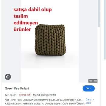 Doğtaş Mobilya Doğtaş'tan Aldığımız Koltuk Takımında Sorunlar Bitmiyor