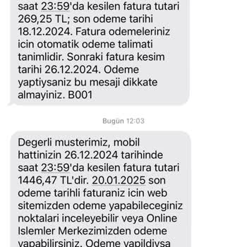 Haksız Fatura Ve İletişim Sorunları