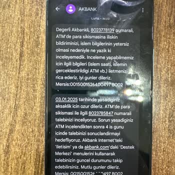 Akbank ATM'sinde Para Kaybı Ve İlgisiz Müşteri Hizmeti