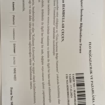 FLO Mağazasından Alınan Ayakkabıların Kalite Sorunu