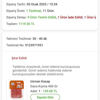 Migros'tan Gelen Mor Kıyma Şoku