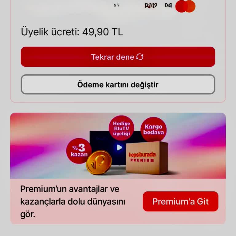 Hepsiburada'da Habersiz Üyelik Ve Kart Sorunu