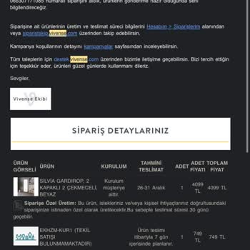 Teslim Edilmeyen Sipariş Ve Yanıltıcı Bilgilendirme
