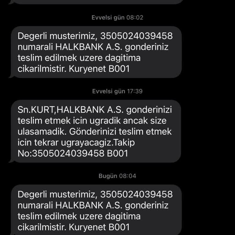 Teslimat Sorunları Ve Yanıltıcı Mesajlar