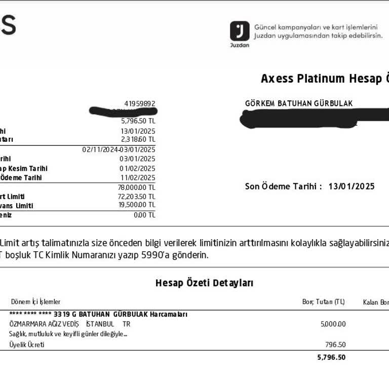 Axess Kredi Kartı Üyelik Ücreti Ve Yetersiz Müşteri Hizmeti