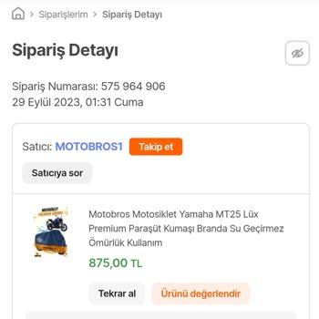 Motobros Firmasından Aldığım Branda Hayal Kırıklığı