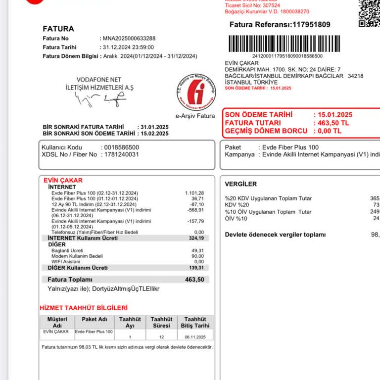 Yanlış Faturalandırma Ve Ulaşılamayan Müşteri Hizmetleri