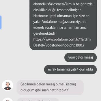 Vodafone İle Eksik Evrak Kabusu