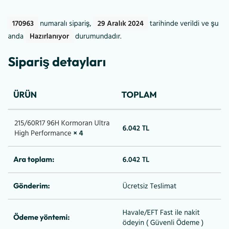 Sipariş İşlemi Ve İletişim Sorunları