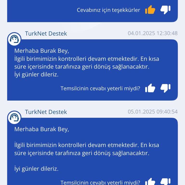TurkNet Müşteri Hizmetlerinden Yanıt Yok