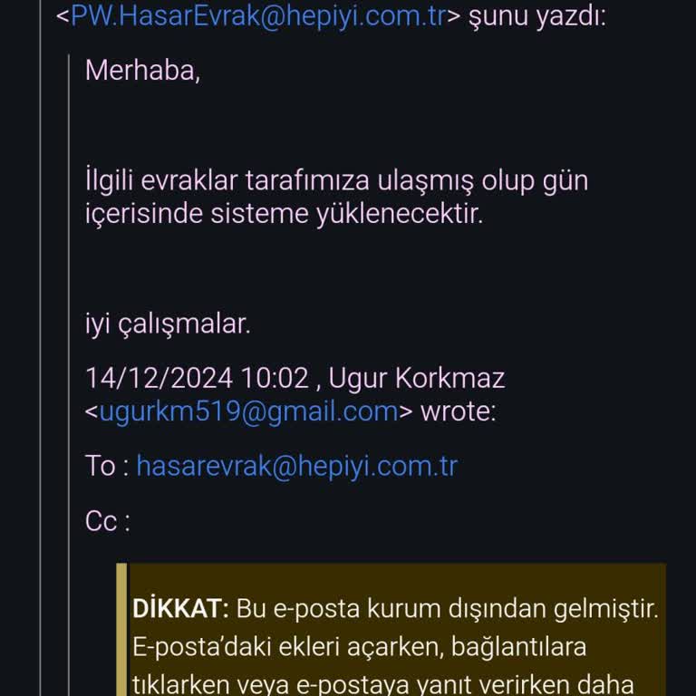 Sigorta Ödemesinde Gecikme Ve İletişim Eksikliği