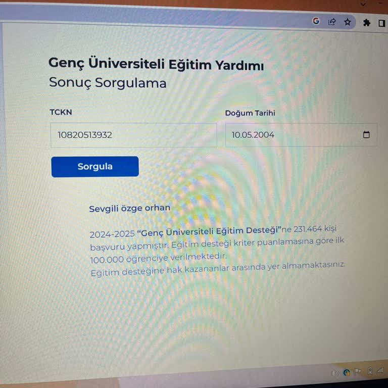 Burs Başvurum Reddedildi, Adalet Nerede?