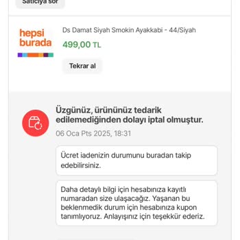 Sipariş İptalleri Ve Yetersiz Çözüm