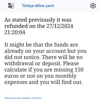 Bedford Hotel Depozito İadesi Sorunu